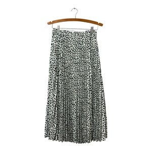 Knot & Tale Pleated Skirt Size Small S Midi Maxi Modest Printed Elastic Waist